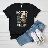 Load image into Gallery viewer, Rooted in Christ Faith-Based Women's T-Shirt