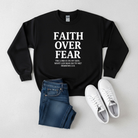 Load image into Gallery viewer, Faith Over Fear Cozy Sweatshirt